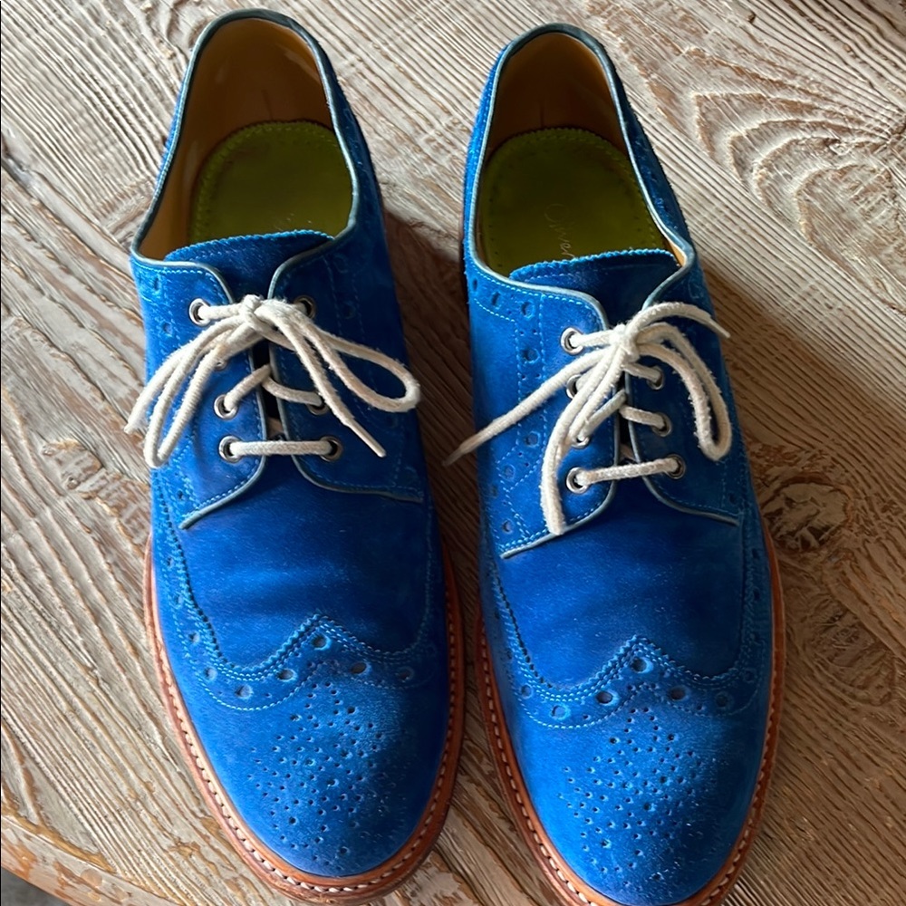 Oliver Sweeney men’s blue suede shoes
